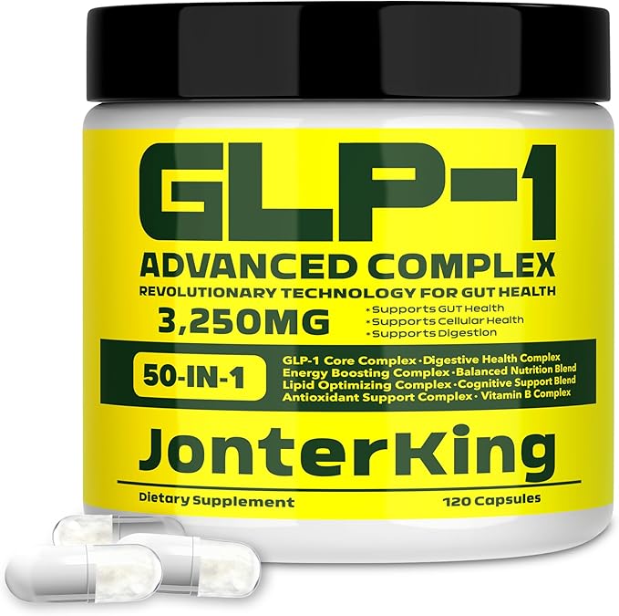 50-in-1 GLP-1 Supplement with Akkermansia & Vitamin B, GLP Support, Hunger & by JonterKing