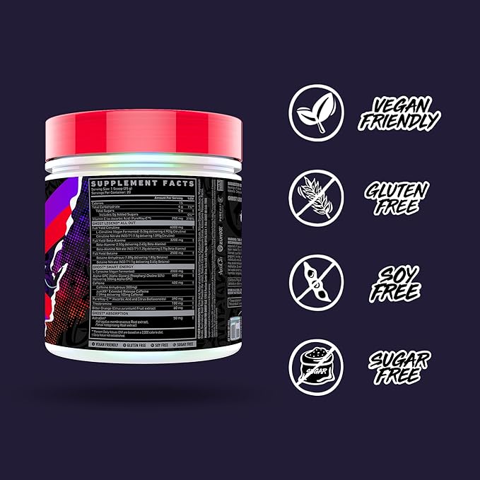 GHOST Legend All Out Pre-Workout Powder, Cherry Limeade - Image 4