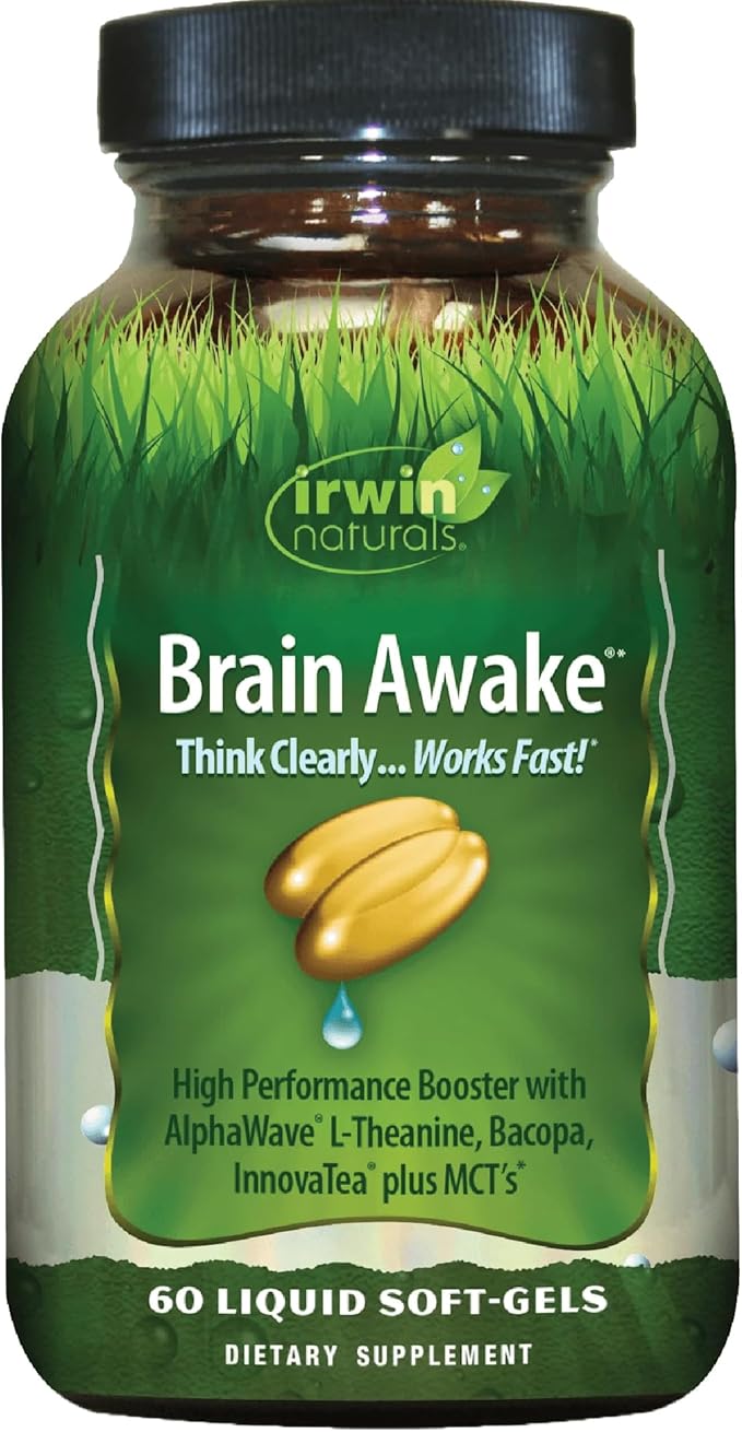 Irwin Naturals Brain Awake – Enhanced Mental Performance, Clarity & by IRWINNATURALS