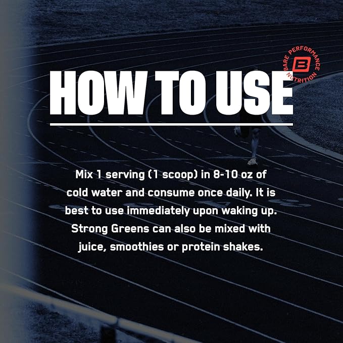 BARE PERFORMANCE NUTRITION, BPN Strong Greens Superfood Powder, 30 Servings - Image 4