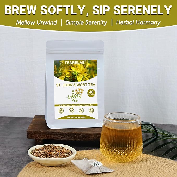 TEARELAE - St. John's Wort Tea Bags - 40 Count - Natural Saint John's Wort Tea - Image 5