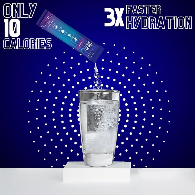HydroMATE Electrolytes Powder Drink Mix Packets Hydration Accelerator Low Sugar - Image 5