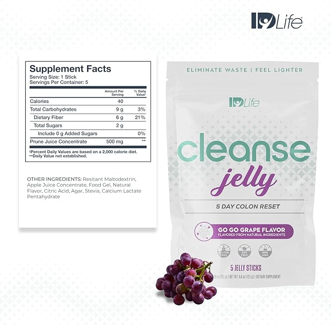 IDLife - Cleanse Jelly - Prune & Apple Juice Prebiotic Fiber - Image 2