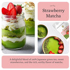 Ancient Roots Strawberry Matcha Powder 3.5 oz Japanese Green Tea Blend - Image 2