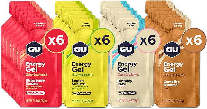 GU Energy Original Sports Nutrition Energy Gels, Gluten-Free, and Dairy-Free by GUEnergyLabs