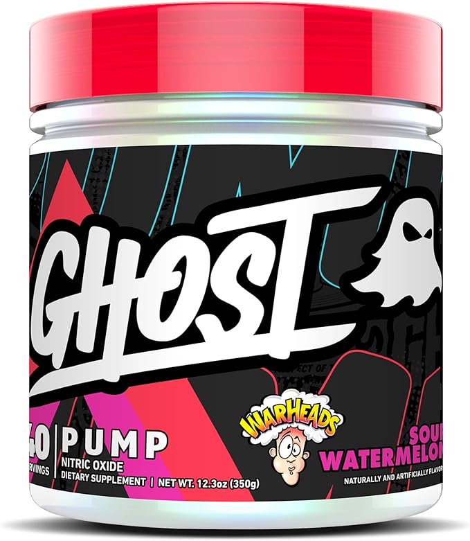 GHOST Pump Nitric Oxide Powder, Warheads Sour Watermelon by GHOST