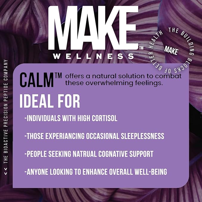 Calm Supplement | 30 Servings | Precision Peptide Support - Image 6