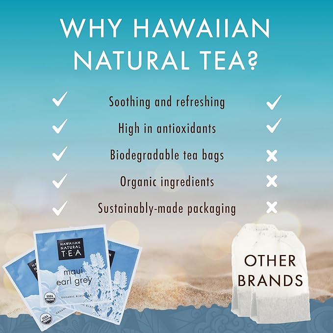 Hawaiian Natural Tea Organic Maui Lavender Earl Grey Tea Bags - Image 5