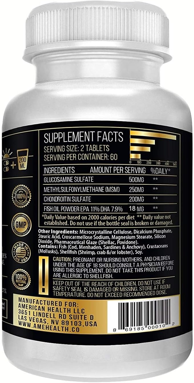 ACTIF Joint Supplement 4-in-1 Fast Relief Maximum Strength, Full Joint Support - Image 3