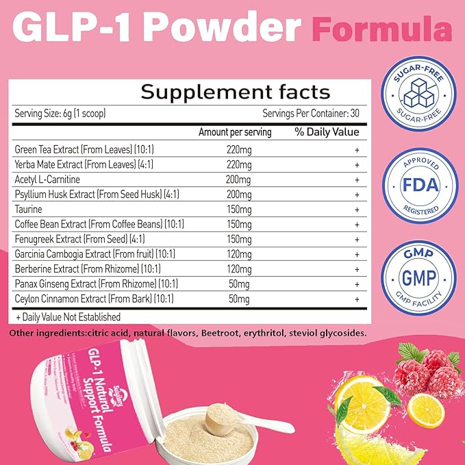 GLP-1 Booster Supplement Powder, Yerba Mate, Natural 9 Plant Extracts, Activate - Image 7