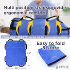 Positioning Bed Pad with Reinforced Handles 2 Pack 43" x 36" Patient Transfer - Image 4