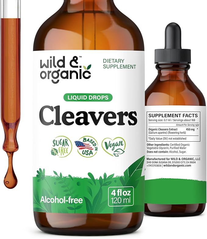 Wild & Organic Cleavers Tincture by WildOrganic