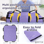 Positioning Bed Pad with Reinforced Handles 2 Pack 43" x 36" Patient Transfer - Image 4