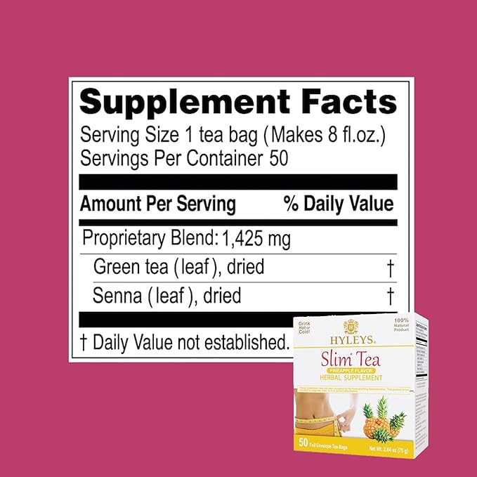 HYLEYS Slim Tea Weight Loss Herbal Supplement - Image 2