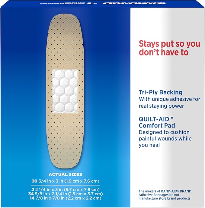 Band-Aid Brand Tru-Stay Sheer Strips Adhesive Sterile Bandages - Image 3