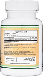 PQQ Supplement - 20mg, 60 Capsules Promotes Mitochondria ATP Coenzyme Levels - Image 3