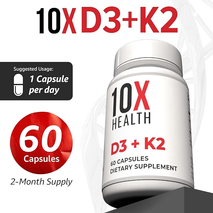 10X Health Vitamin D3 5000 IU & K2 MK7 - Image 5