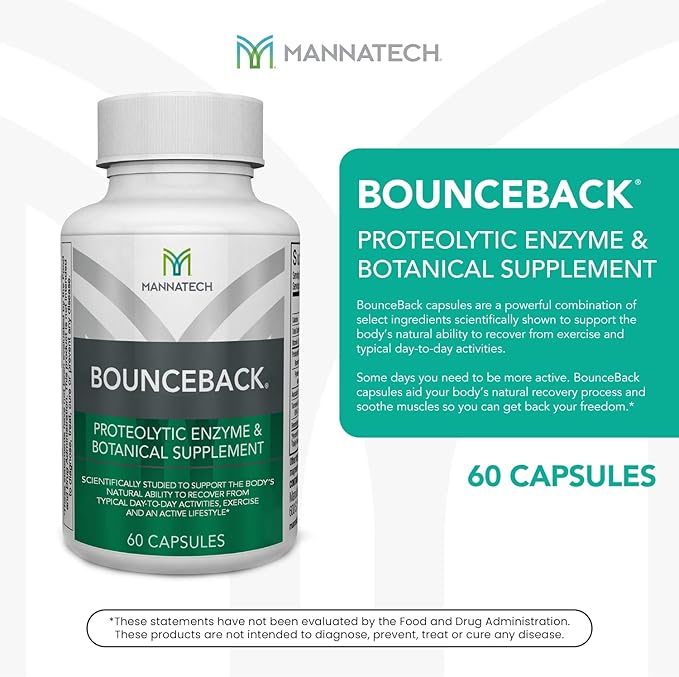 BounceBack by Mannatech with Proteolytic Enzyme Blend, Phytosterol Blend and - Image 3