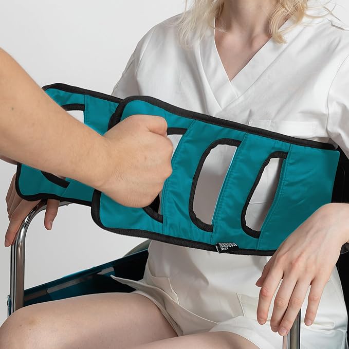 Transfer Belt Padded Assist Gait Belt, Mobility Standing and Lifting Aid by LEADMODUDU
