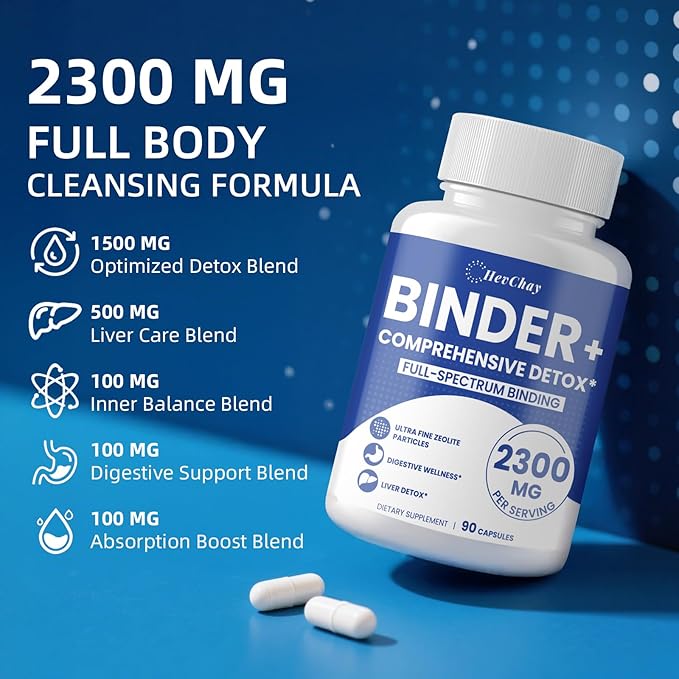2300 MG Detox Binder Supplement – All-in-1 Detox Binder, Activated Charcoal - Image 6