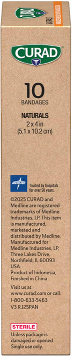CURAD Naturals Baking Soda Bandages 2" x 4", Individually Wrapped Sterile - Image 7