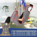 Universal Full Body Patient Lift Sling, Mesh U-Shape Transfer Sling - Image 3