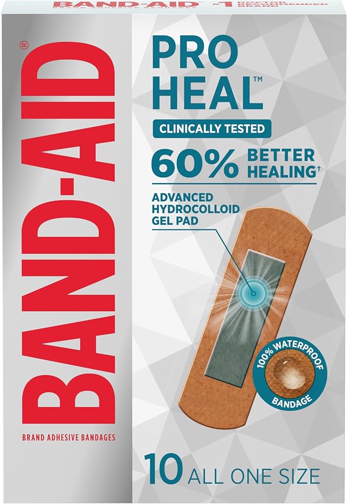 BAND-AID Brand Pro Heal Adhesive Waterproof Bandages, Hydrocolloid Gel Patch by BAND-AID%C2%AEBrand
