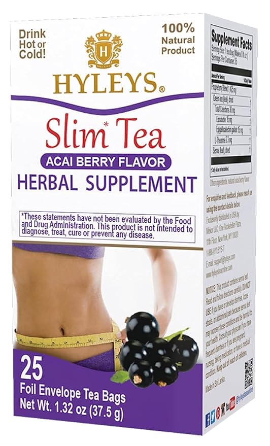 HYLEYS Slim Tea Acai Berry Flavor by HYLEYSTEA