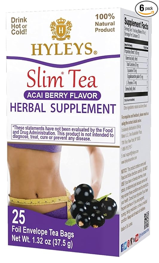 Hyleys Slim Tea Acai Berry Flavor by HYLEYSTEA