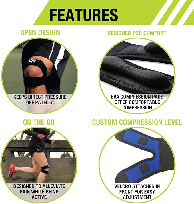 Pro-Tec X-Trac Dual Strap Knee Support, Quadriceps and Patellar Tendon Strap - Image 5