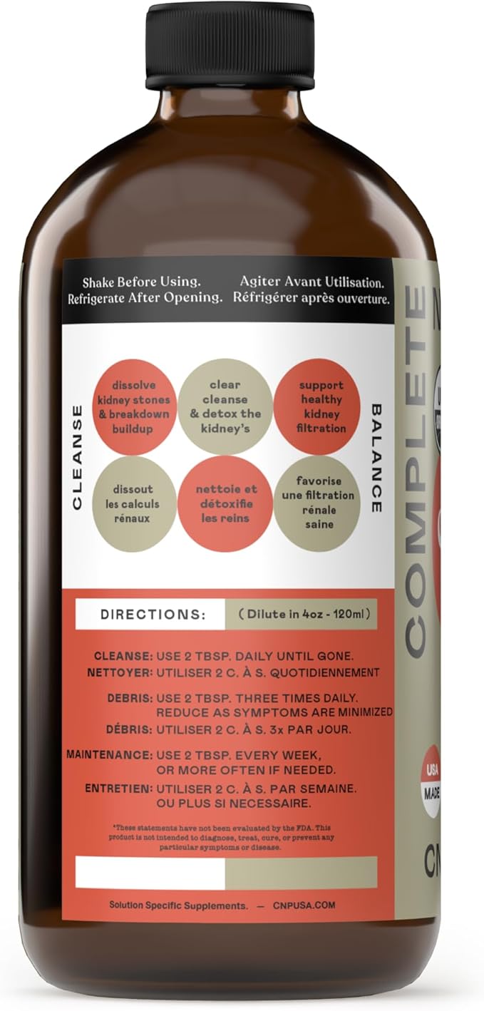 Complete Natural Products Kidney Complete - 16oz Glass Bottle - Image 2