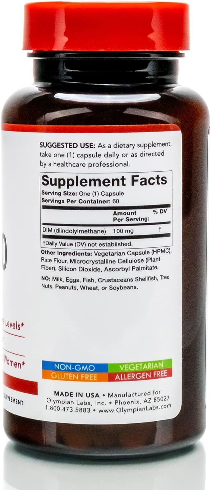 Olympian Labs DIM Supplement 100mg - Image 2