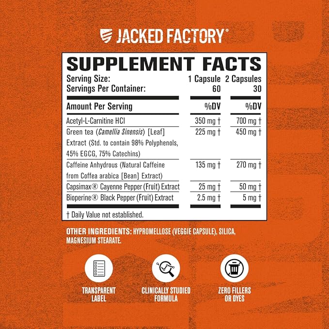 Jacked Factory Burn-XT Clinically Studied Fat Burner & Weight Loss Supplement - Image 6