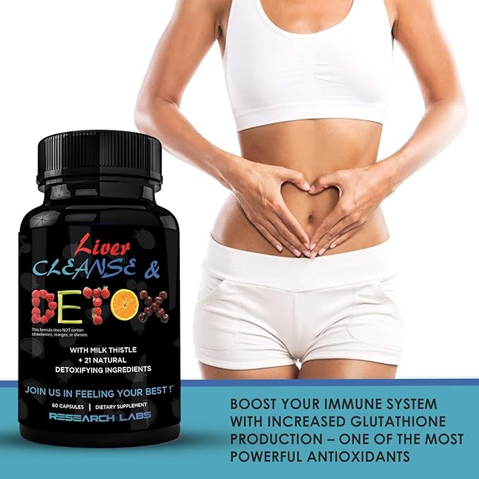 Research Labs Doctor Recommended Premium Liver Detox Cleanse & Support w/Milk - Image 3