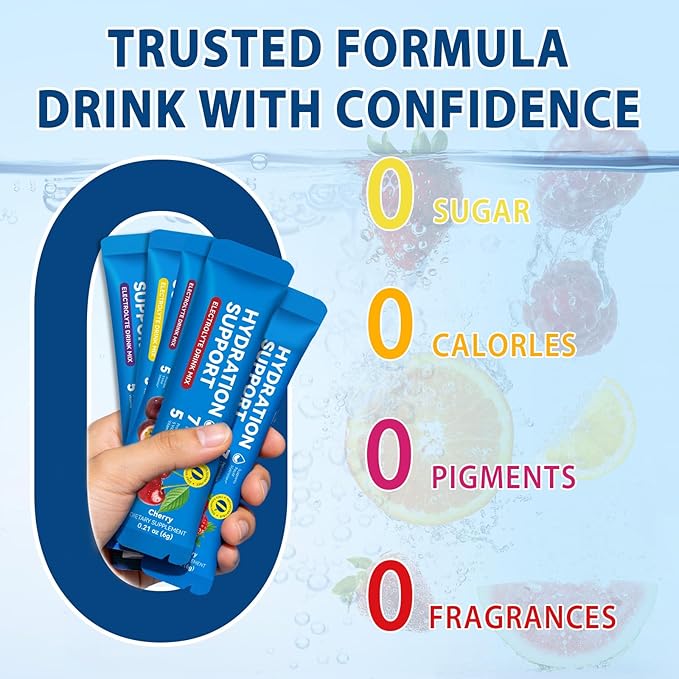 Electrolyte Powder Drink Mix, 7 Essential Electrolytes Hydration Drink - Image 5