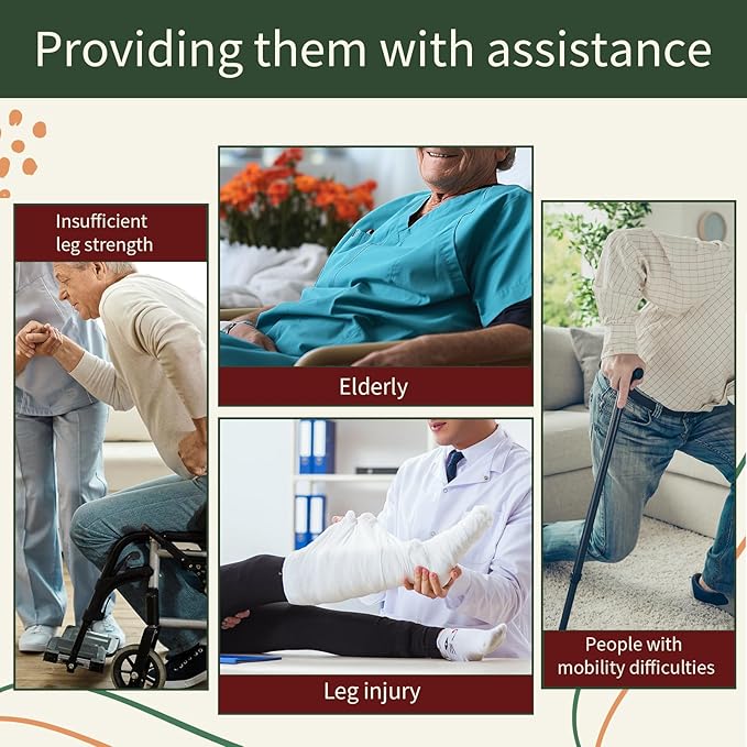 Sit to Stand Lift Patient Aid Padded Sling and Stand Assist - Image 5