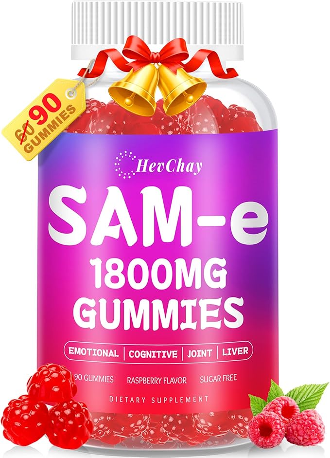 1800 MG SAM e Supplement for Brain, and Liver, High Absorption SAM-e by HevChay