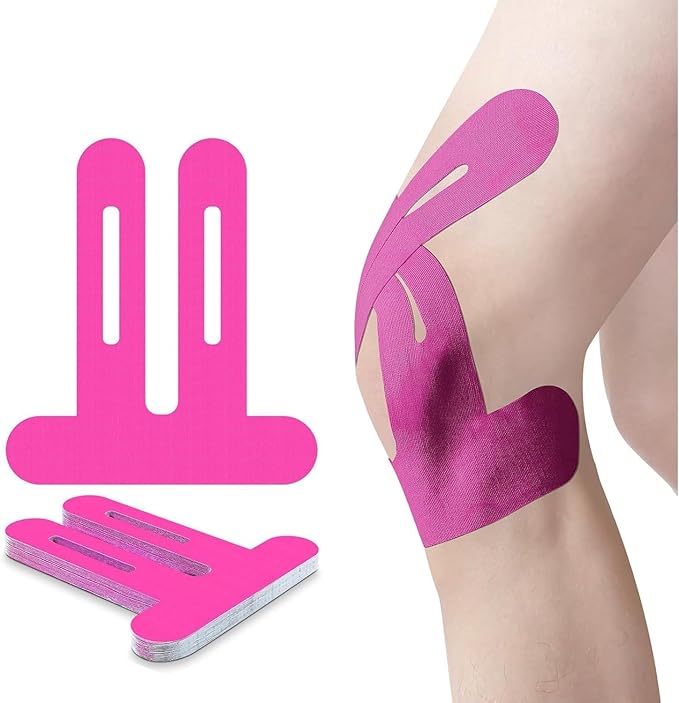 Precut Kinesiology Knee Tape Hypoallergenic Athletic by Unknown