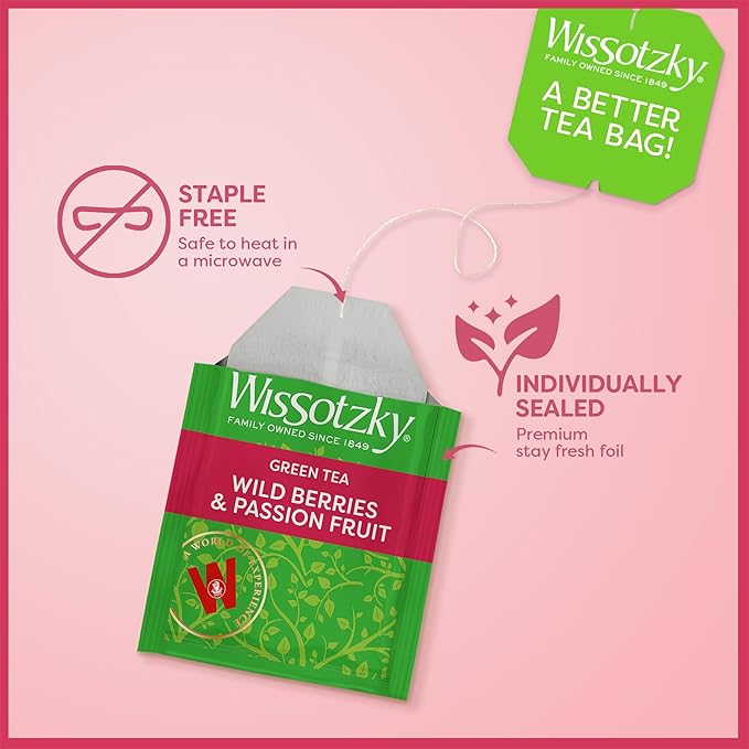 Wissotzky Wild Berries & Passion Fruit Green Tea (6 Pack - Image 5