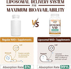 Liposomal NAD+ 500 MG Supplement, True NAD Plus Supplement, Superior Absorption - Image 3