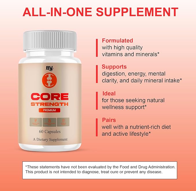 Core Strength Capsules, CoreStrength Advanced Maximum Strength Overall Health & - Image 7