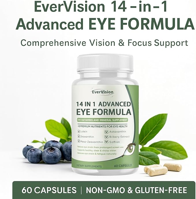 14 in 1 Advanced Eye Formula – Eye Vitamin and Mineral Supplement - Image 2