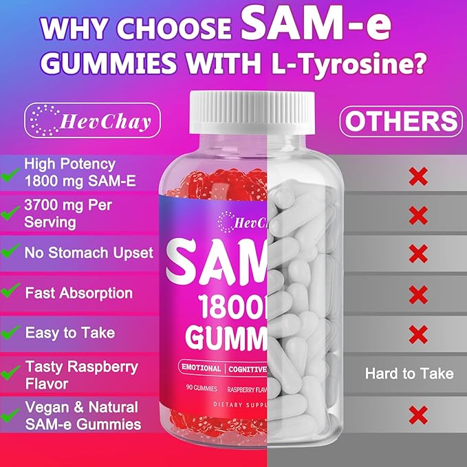 1800 MG SAM e Supplement for Brain, and Liver, High Absorption SAM-e - Image 6