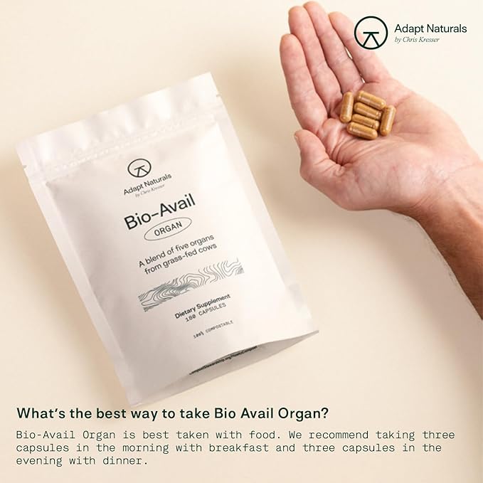 Adapt Naturals Organ Supplement, Bioavailable Grass Fed Beef Liver Capsules - Image 4