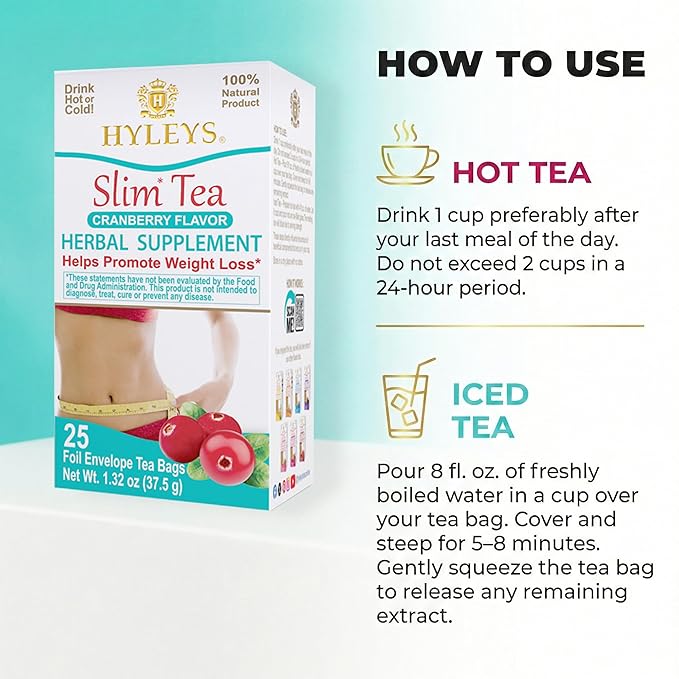 Hyleys Slim Tea Cranberry Flavor - Image 6