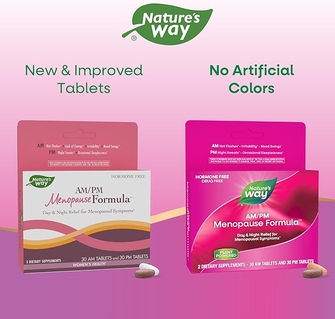 Enzymatic Therapy AM/ PM Menopause Hormone-Free Formula Daytime Energy & - Image 2