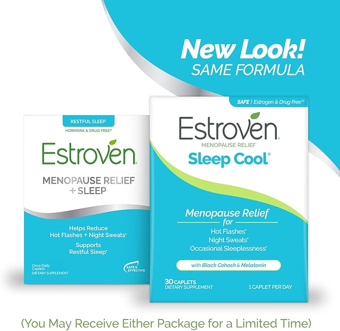 Estroven Sleep Cool for Menopause Relief, 30 Ct, Sleep Support Supplement - Image 2