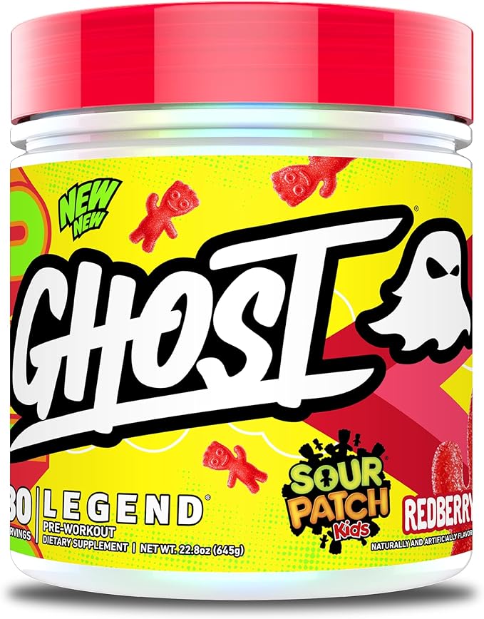 GHOST Legend Pre-Workout Powder, Sour Patch Kids Redberry by GHOST