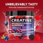 Creatine Monohydrate Gummies 5000mg – Sugar-Free Vegan Creatine Supplement - Image 2
