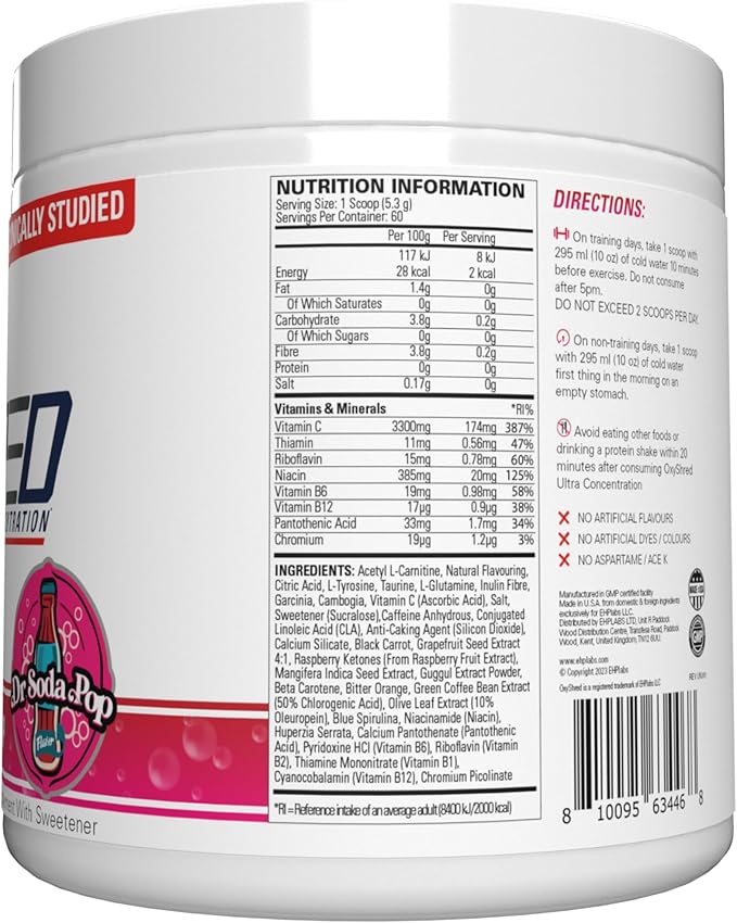 EHP Labs OxyShred Thermogenic Fat Burner - Image 7
